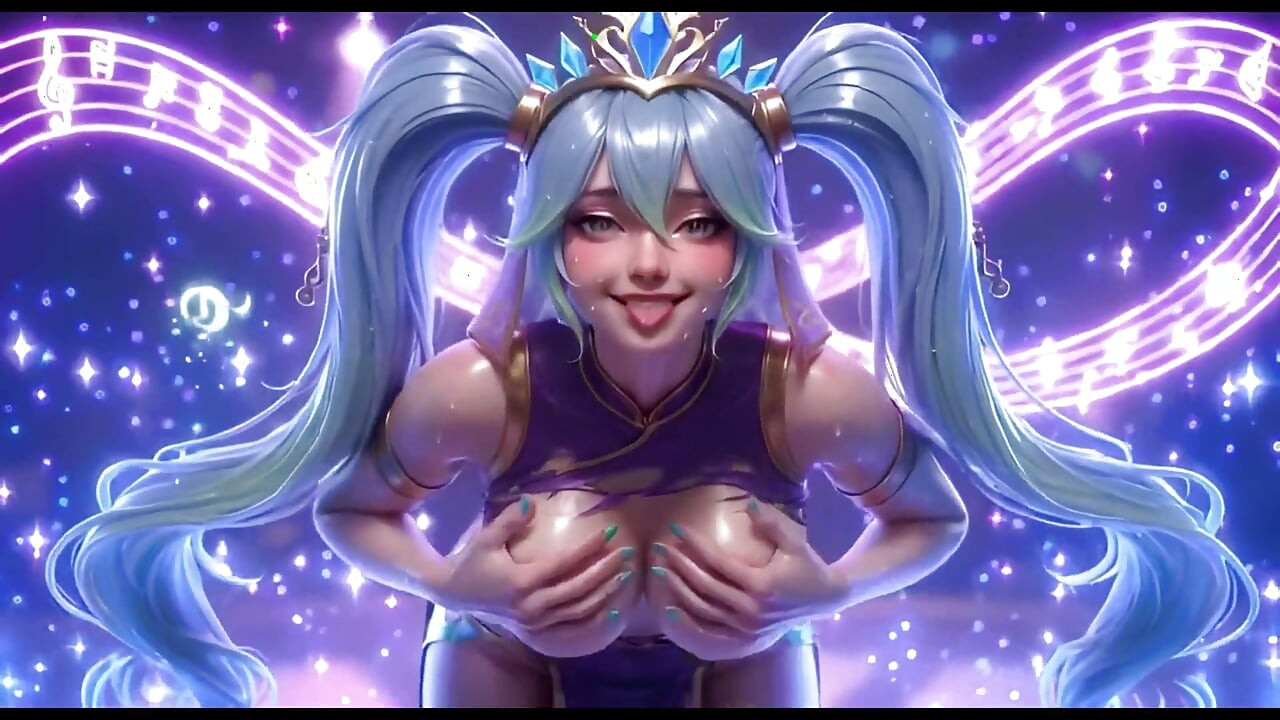 Ai compilação Sona League of Legends Corpo molhado e brilhante