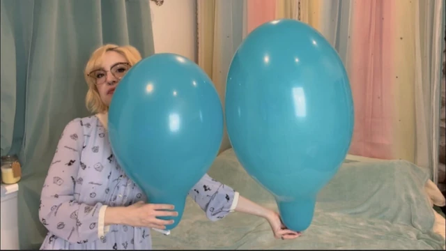 Same 14’’ Balloon, 1 Pre-Stretched and 1 New (1 blow to pop, 1 nail to pop)