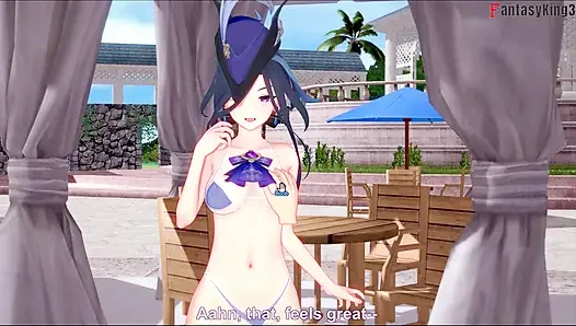 Clorinde bikini blowjob - Genshin Impact