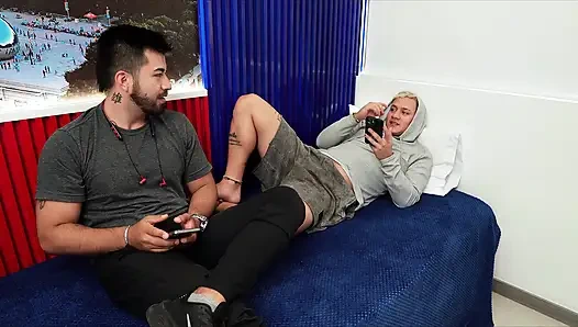 My Stepson's Horny Friend Is Caught Masturbating and I Give Him a Hand