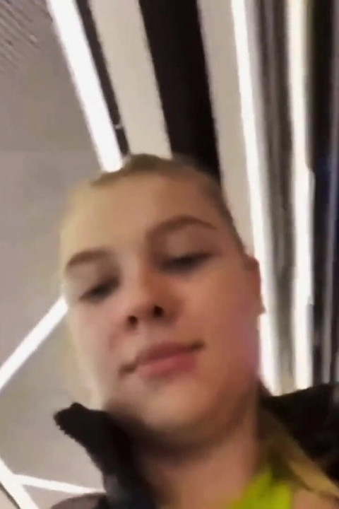 Walking with Vibrator in Pussy