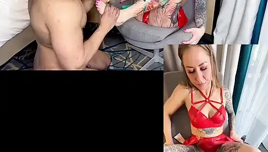 Hintli boğa ayaklarıma tapıyor ve ayakla muamele çekiyor