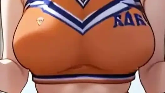 Какие большие сиськи у моей подруги чирлидерши, я трахаю ее после игры в ее университете