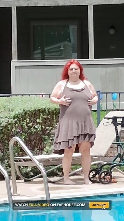 Summer Has Arrived! Time for the First Visit to the Pool Sexy Big Nurse Vicki Style!