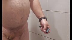 Shave, shower, cum