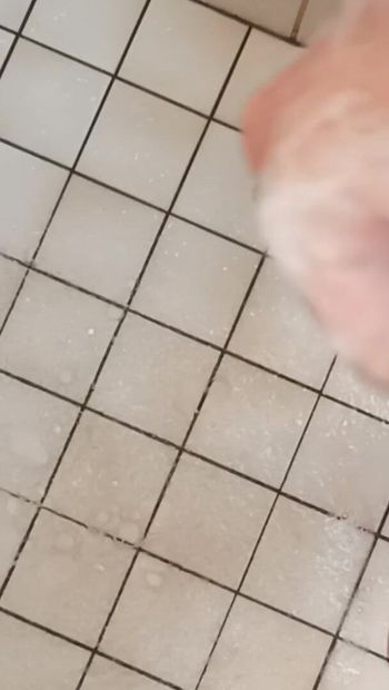 19 yo boy masturbates and comes in public shower