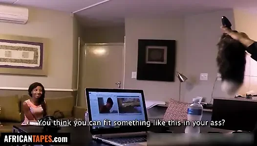 DIESES VERHEIRATETE EBENHOLZ BETTELTE UM HARTEN ANALSEX... sie schluckte mein SPERMa, während sie ihr leben zu hause vergisste