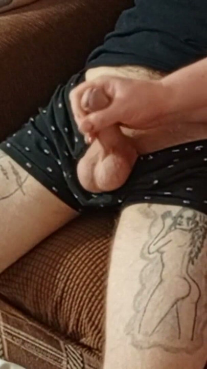 naked fat mother-in-law fingering my dick close up | Clip 1