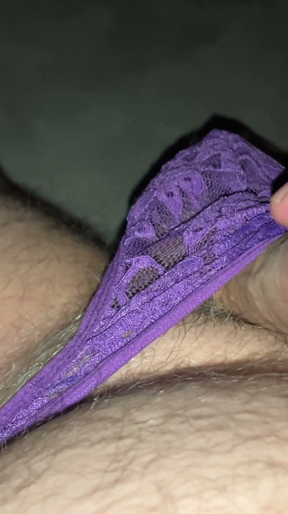 Man masturbates in his favorite male g-string and cums through the fabric - Cum in panties ASMR | Clip 2