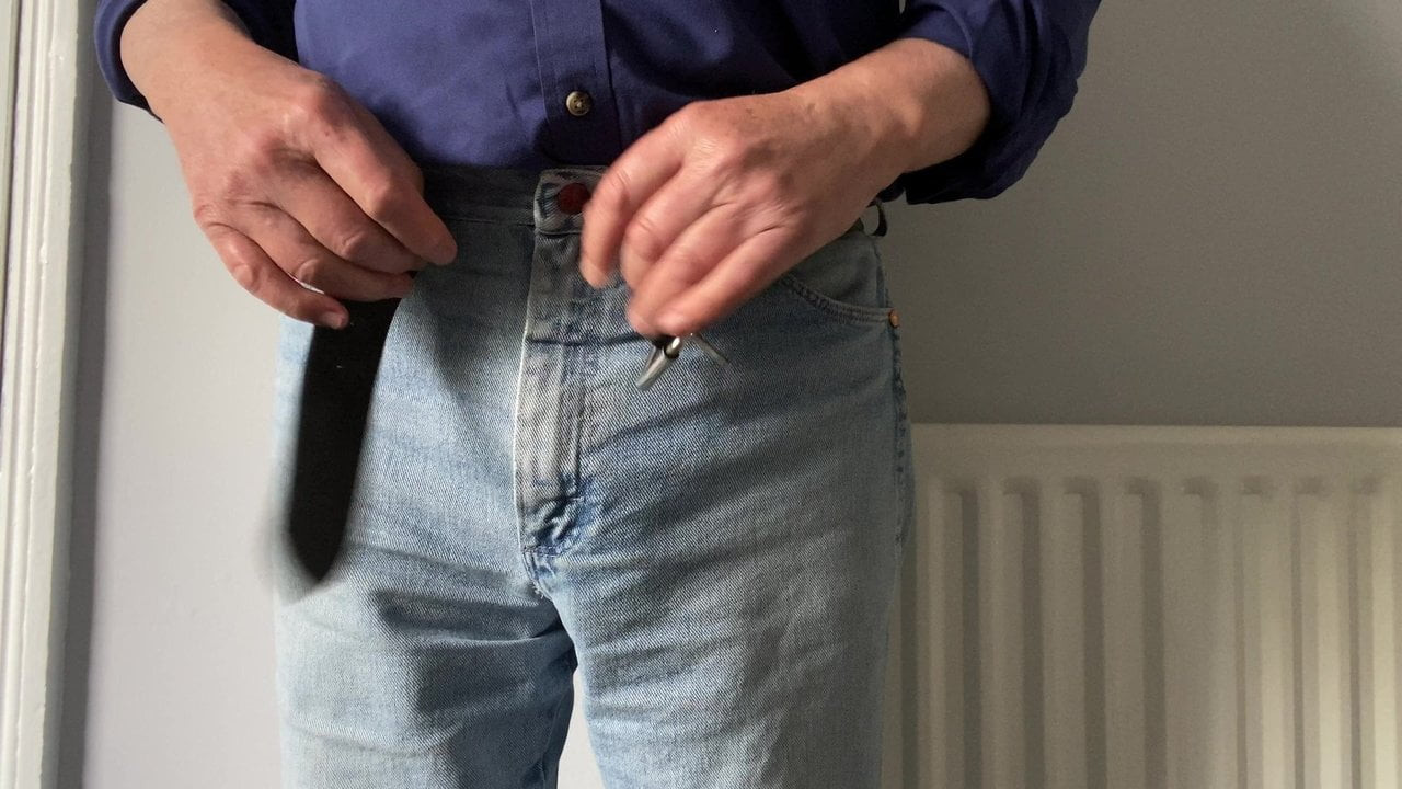Showing you my uncut cock