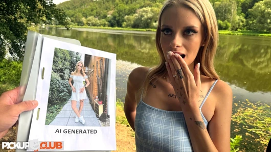 PickupClub - AI Generated Blonde Naomi Love Gets So Real Nick Ross Can’t Handle It