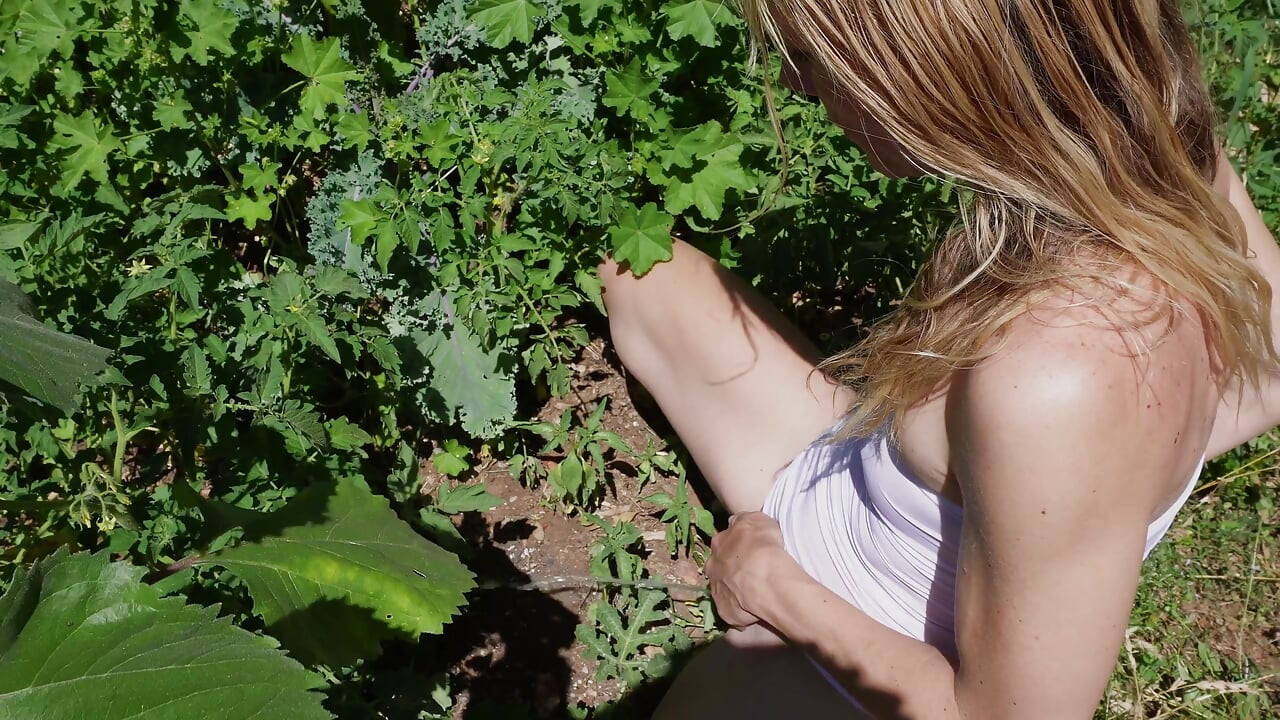 Peeing in My Garden to Water the Plants