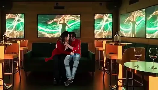 Ich masturbierte einen Nachtclubmanager im VIP-Raum, während mein Mann filmte