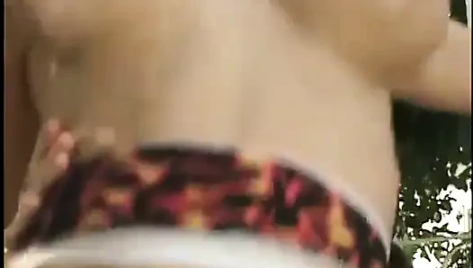 Kinky dude and blonde MILF fuck while being covered in chocolate syrup