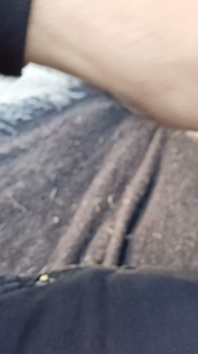 Puppy woof in public all covered in Daddy's hot fucking cum! | Clip 2