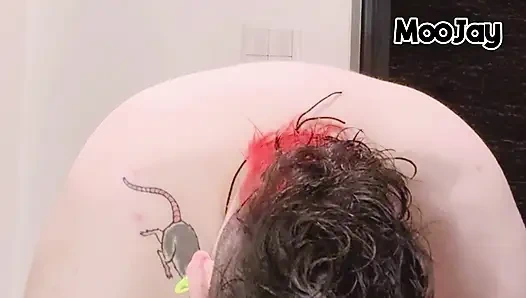 Fetter bauch bBW duschen und chatten