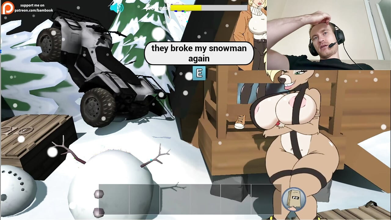 Fuckerman Winter Lovers - Fucked Juicy Woman In Game