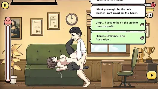 Хентай игра - проблемная студентка - задержание LVL 1 - - - Учитель-эротика