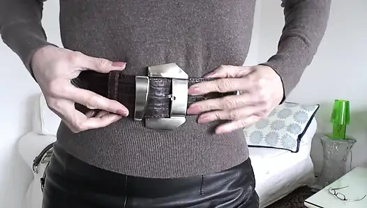 Belt Fitting in the Living Room, Part 2, Lady Victoria Valente