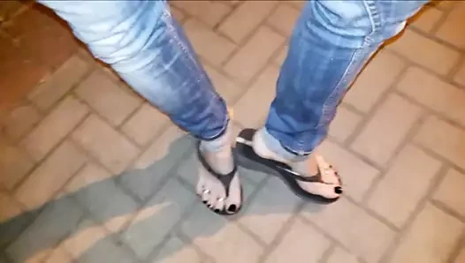 feet and flip flops