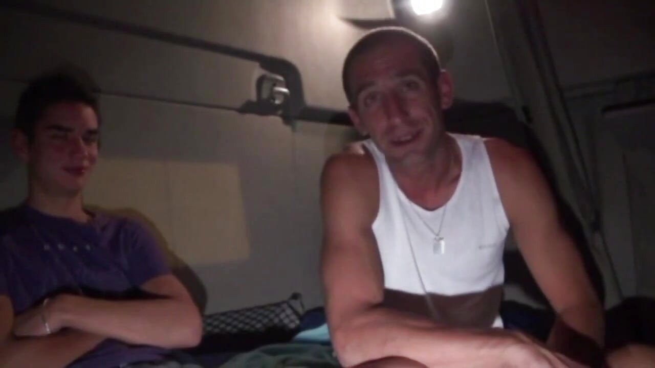 Twink fucked by XXL cock in a truck