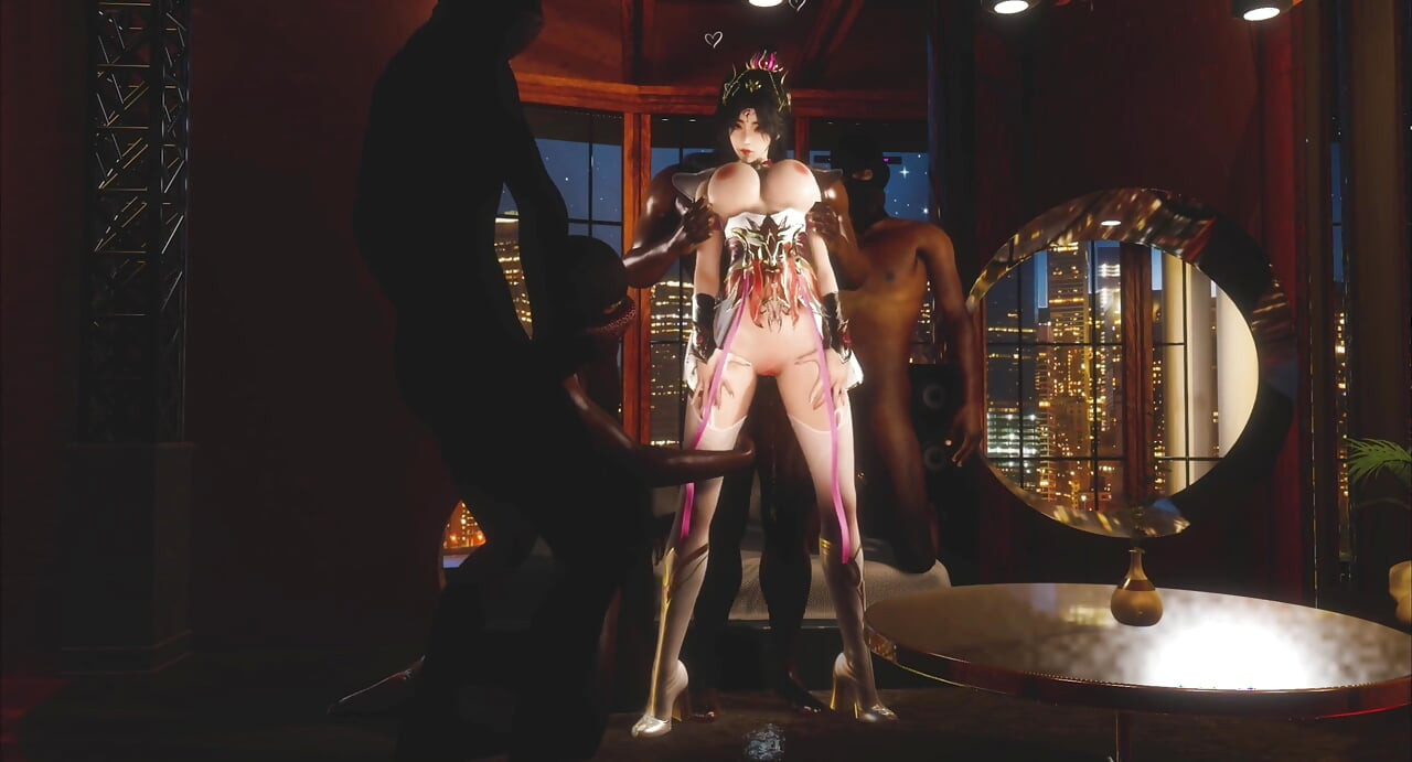 3D Big Boobs Cosplay Model Got Fucked so Hard by Big Black Cock