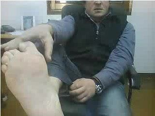 Hetero-Typen Füße vor Webcam # 577