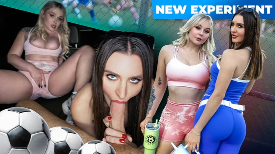 Soccer Stepmoms Ella Reese and Lucky Kay Love Tackle the Young Coach Together