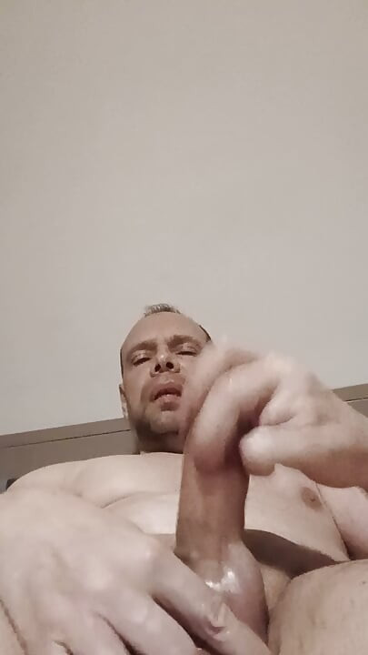 Big wet cock masturbated well