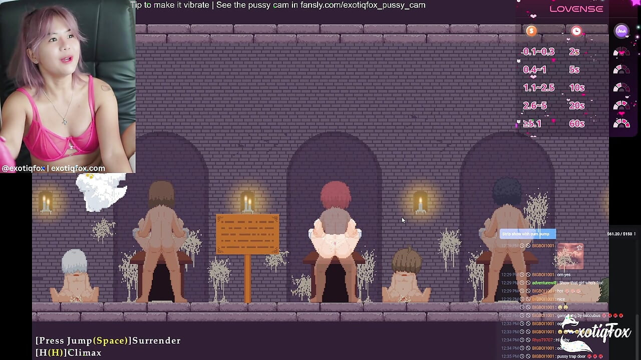 Dick Hungry Sluts! Castle of Tempation Part 1 ExotiqFox Gamer Girl Gooning Live Masurbation