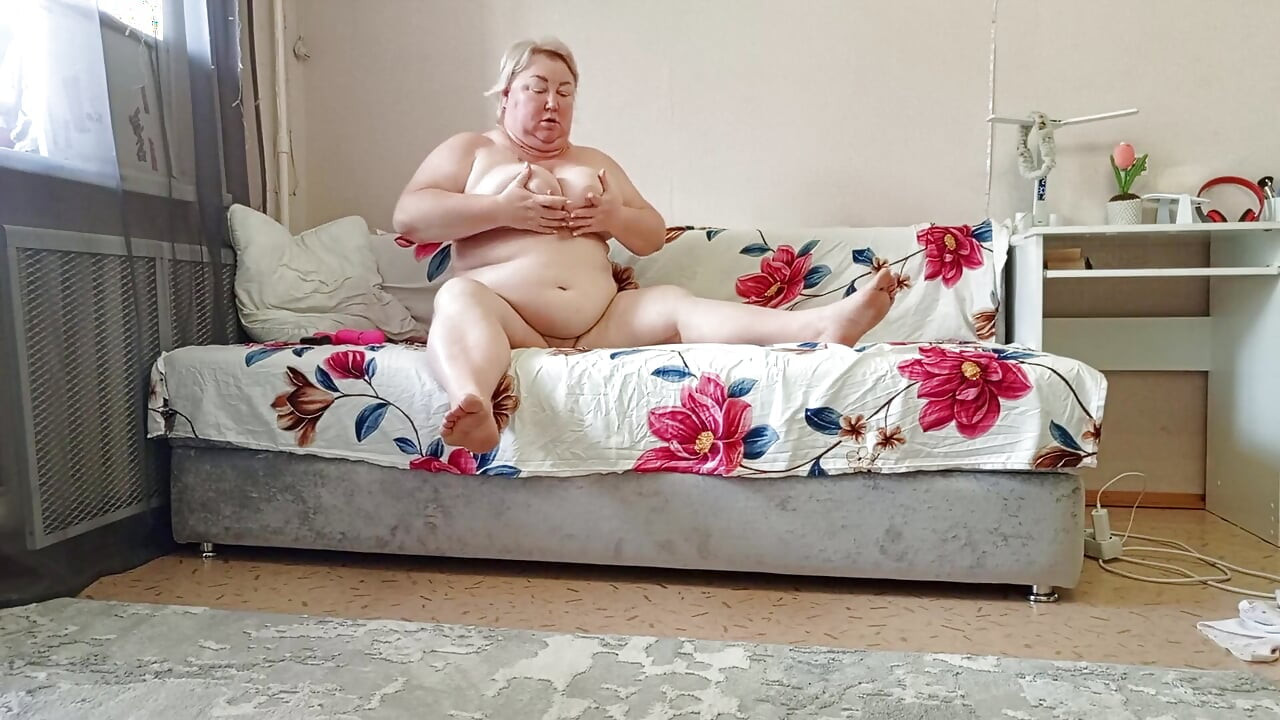 Mother-in-law Spends Time Masturbating Her Big Hairy Pussy with Toys