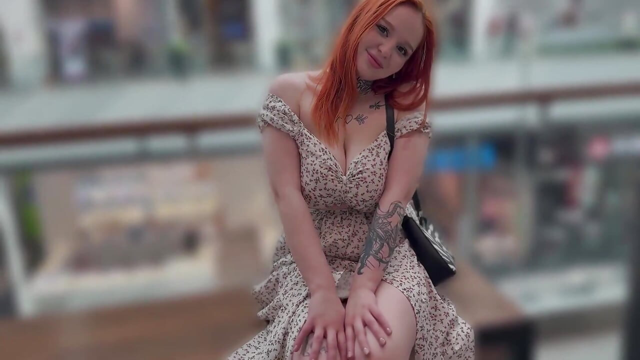 The Bitch Is Dripping Wet in Public and Wants Sex.