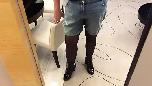 Wetting my Jeans Shorts