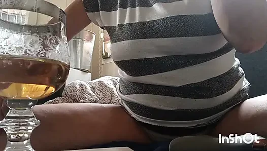 Dirty 15 min. Smoking Whisky Hairy Pussy Dildo