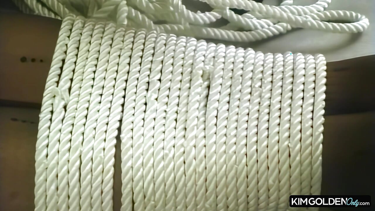 Sinnliche Bondage mit prallen Bruesten