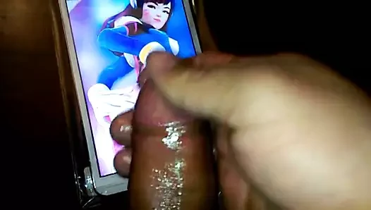 Sop cum on d.va ass overwatch