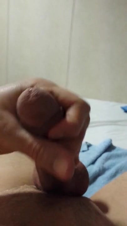 Daddy's bed wank