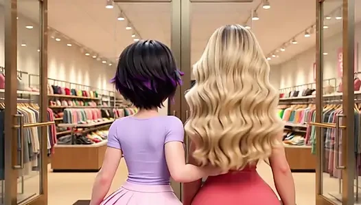 Rahasia ibu tiri membangkitkan gairah romansa lesbian kami yang penuh gairah selamanya (AI generated)