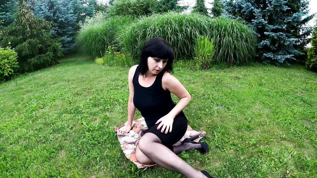 Pantyhosed in the Garden