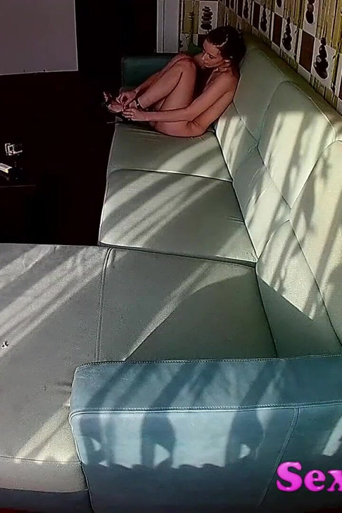 Fucking a sexy slim model on a sofa