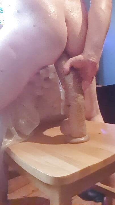 a little black dress and a dildo
