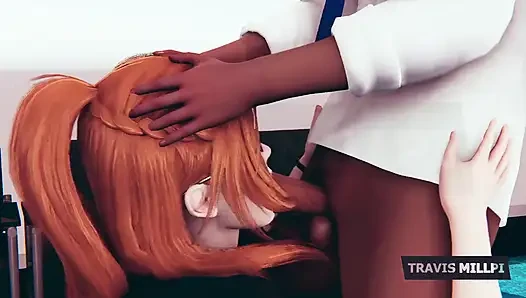 Büyük memeli kızıl saçlı sekreterle saatler süren cezadan sonra ofiste baştan çıkarma