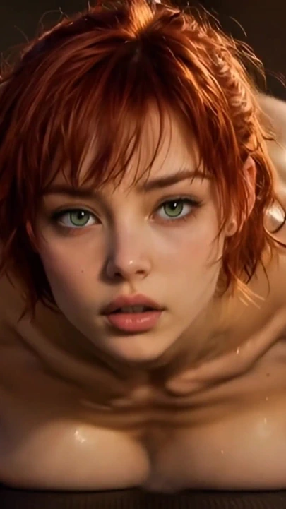 诱人的瑜伽教练硅胶娃娃喷出高潮 - 红发短发 |剪辑 3