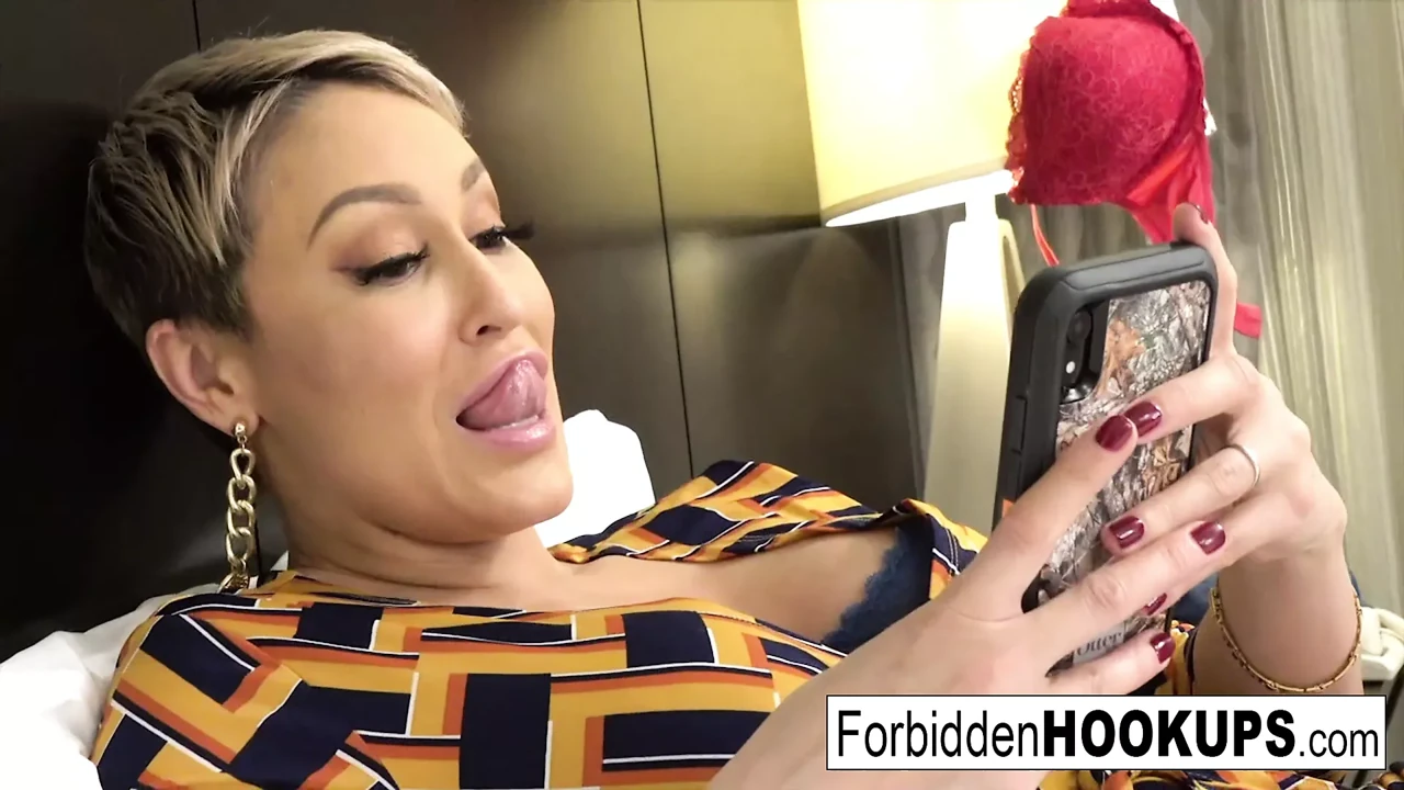 Sexy teen fucks her busty step-mom!