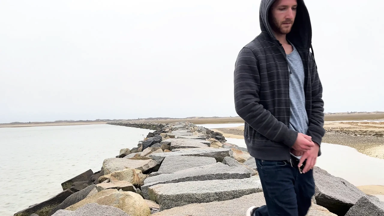 Rock Hard on Rocks by the Ocean