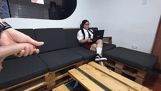 PART ONE.. ALEXA TRIES TO REPAIR THE COMPUTER and it makes her laugh a lot.. They put her to suck, they end up in her ass I HAD TO PAY SOMEHOW.
