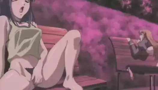 Anime babes fucked after masturbating