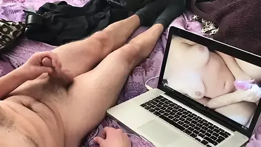 Cum watching porn