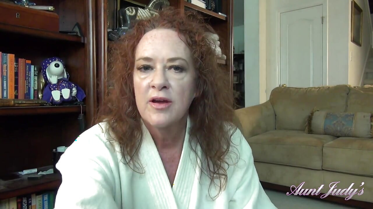 Auntjudys - Your Horny Mature Step-aunt Ms. Ginger Catches You Masturbating (pov)