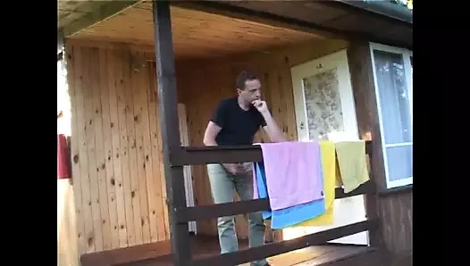 Beautiful Skinny MILF with Small Tits Ass Fucked and Cum in Mouth in Public Park